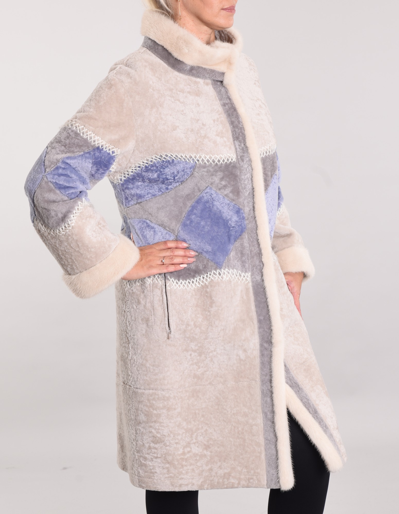 Астраган двусторонняя модель с покрытием