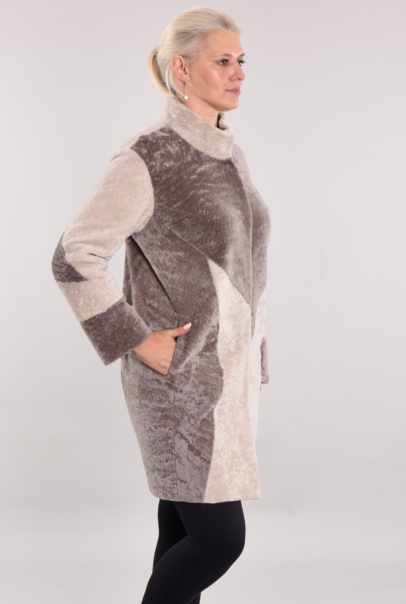 Астраган двусторонняя модель с покрытием