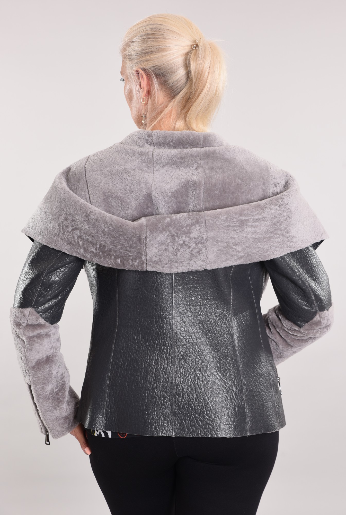 Astragan coated and hooded