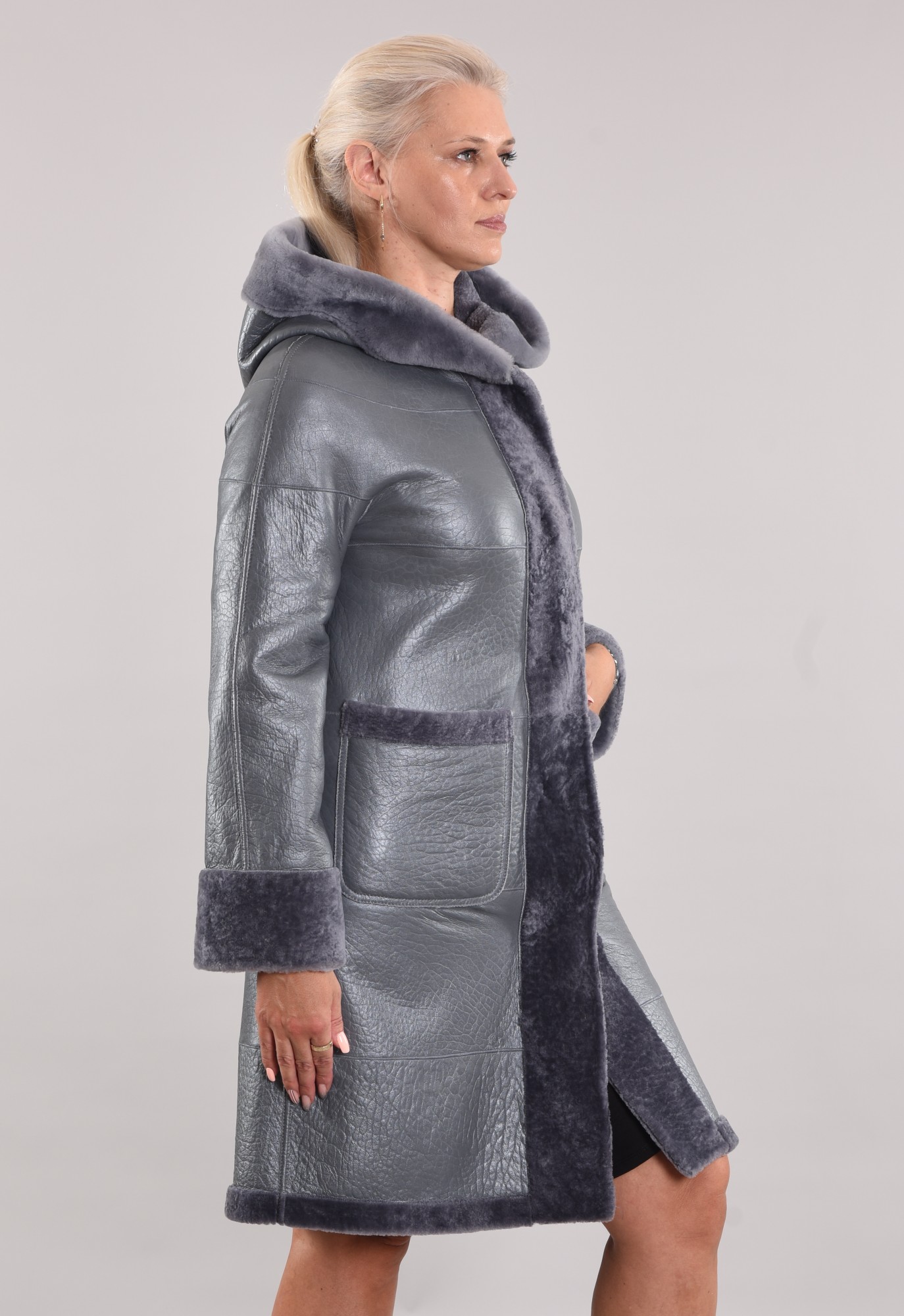 Астраган с покрытием двусторонняя модель