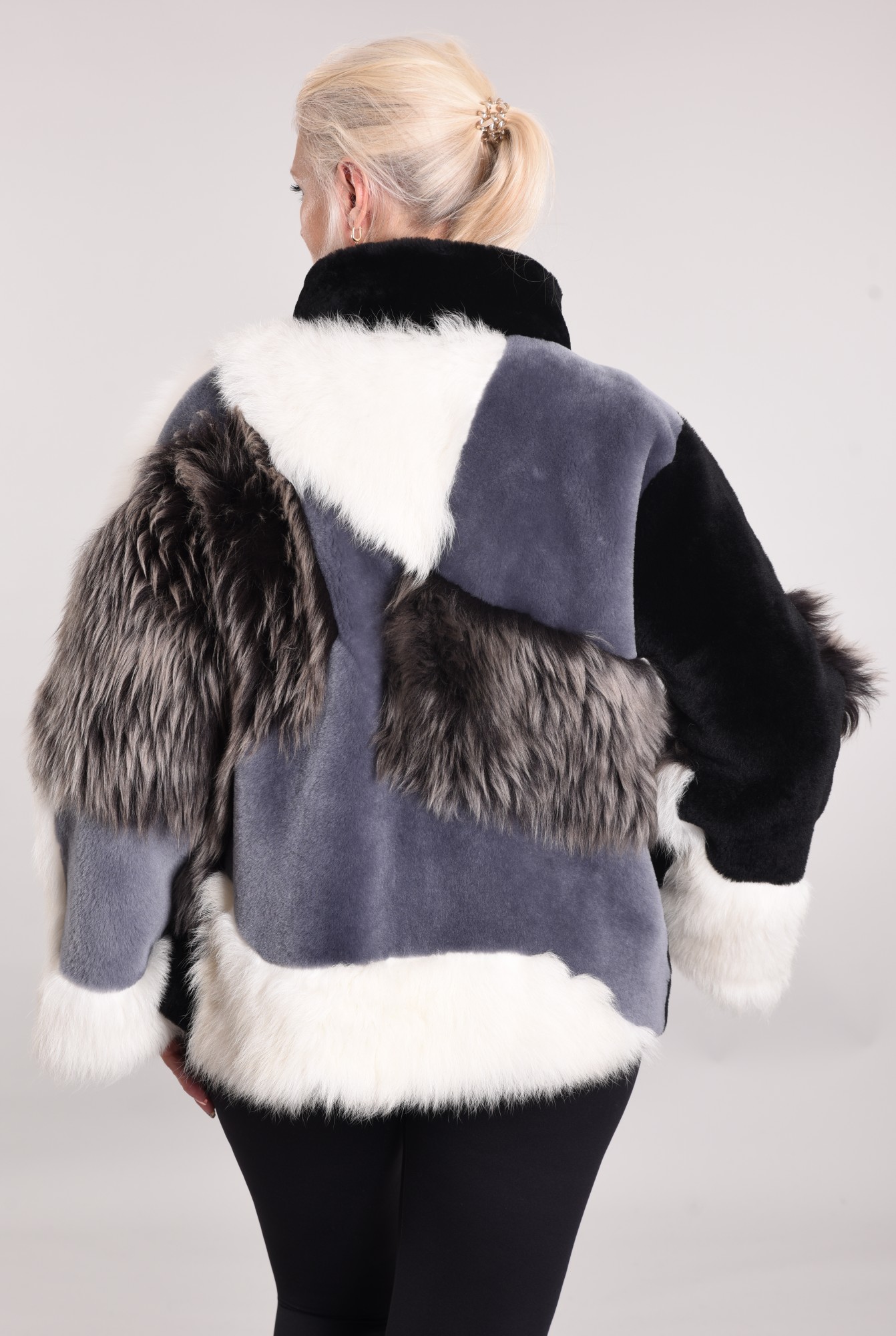 Комбинированная дублёнка