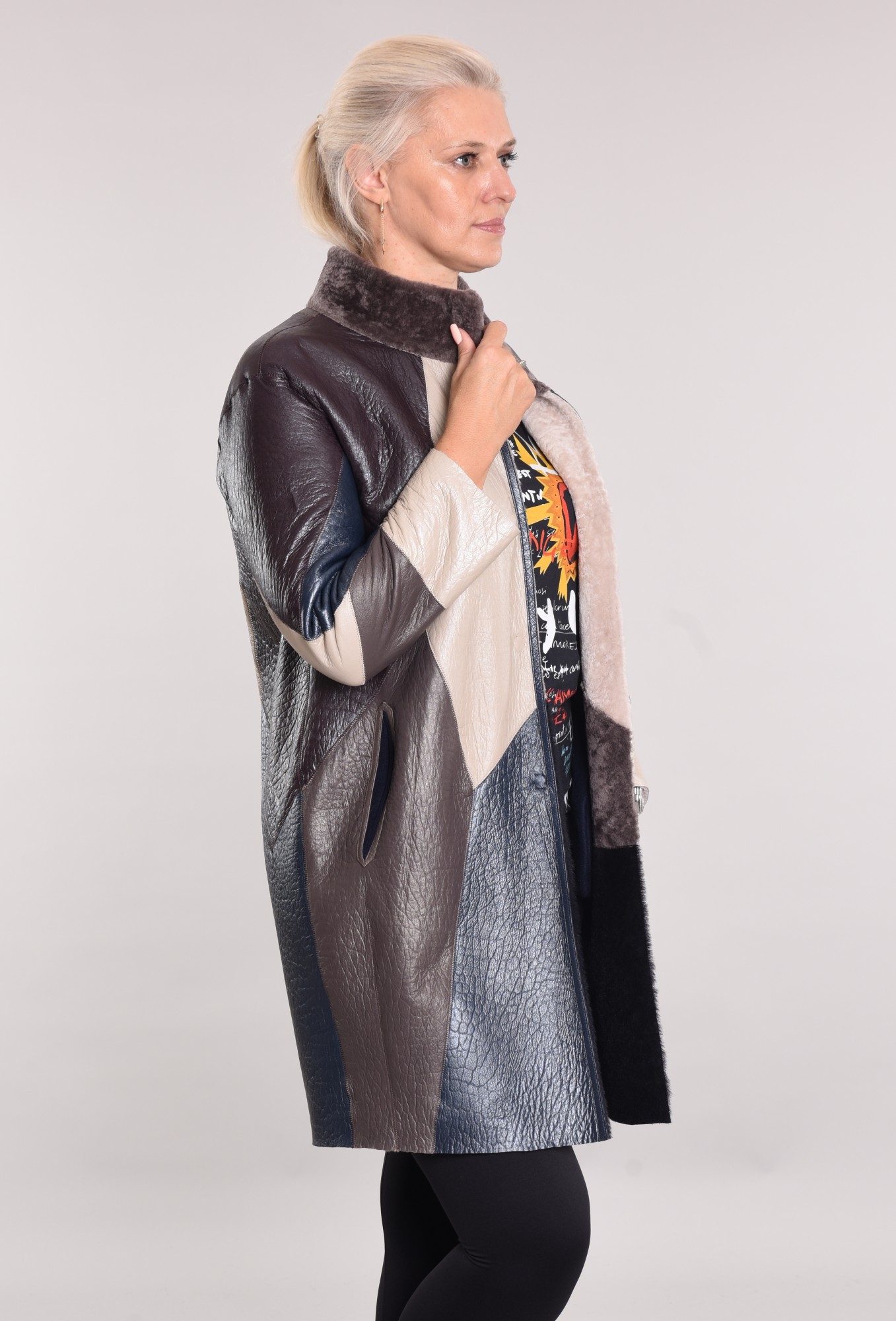 Astragan coated reversible model