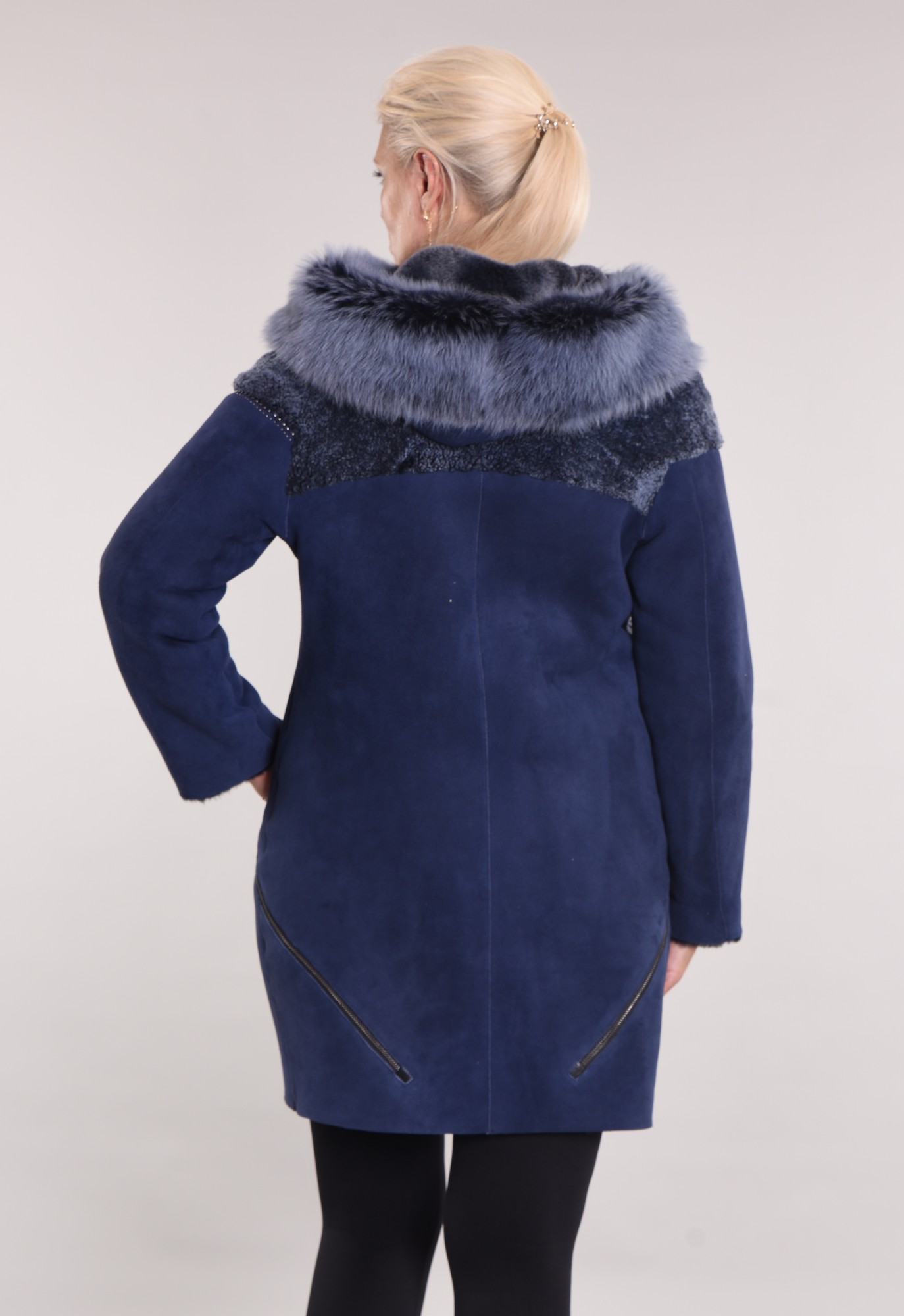 Дублёнка с капюшоном тоскана