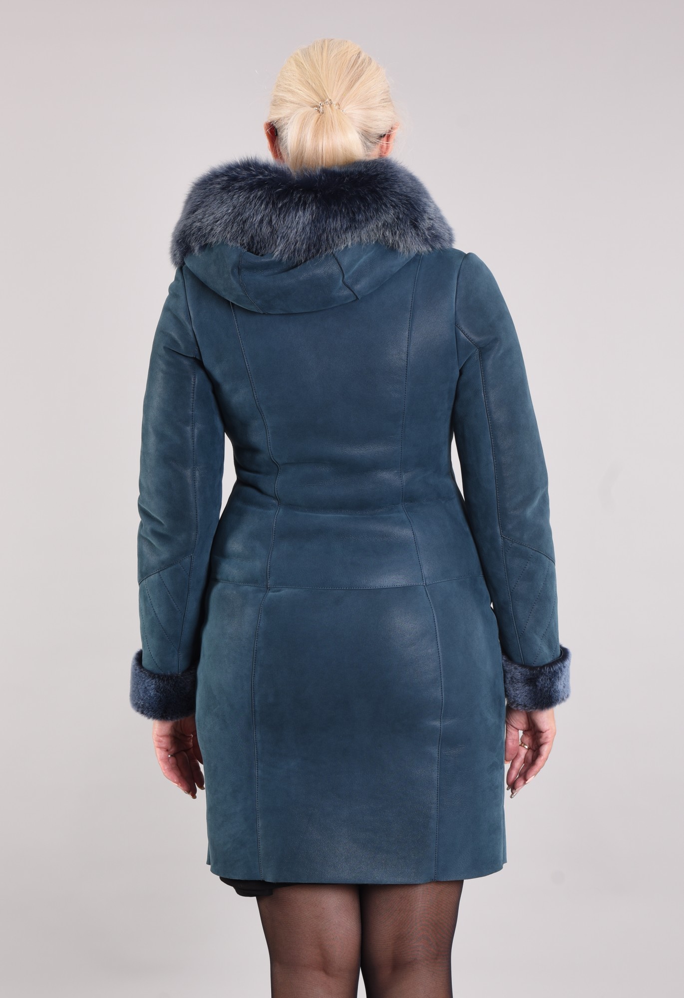 Дублёнка с капюшоном тоскана