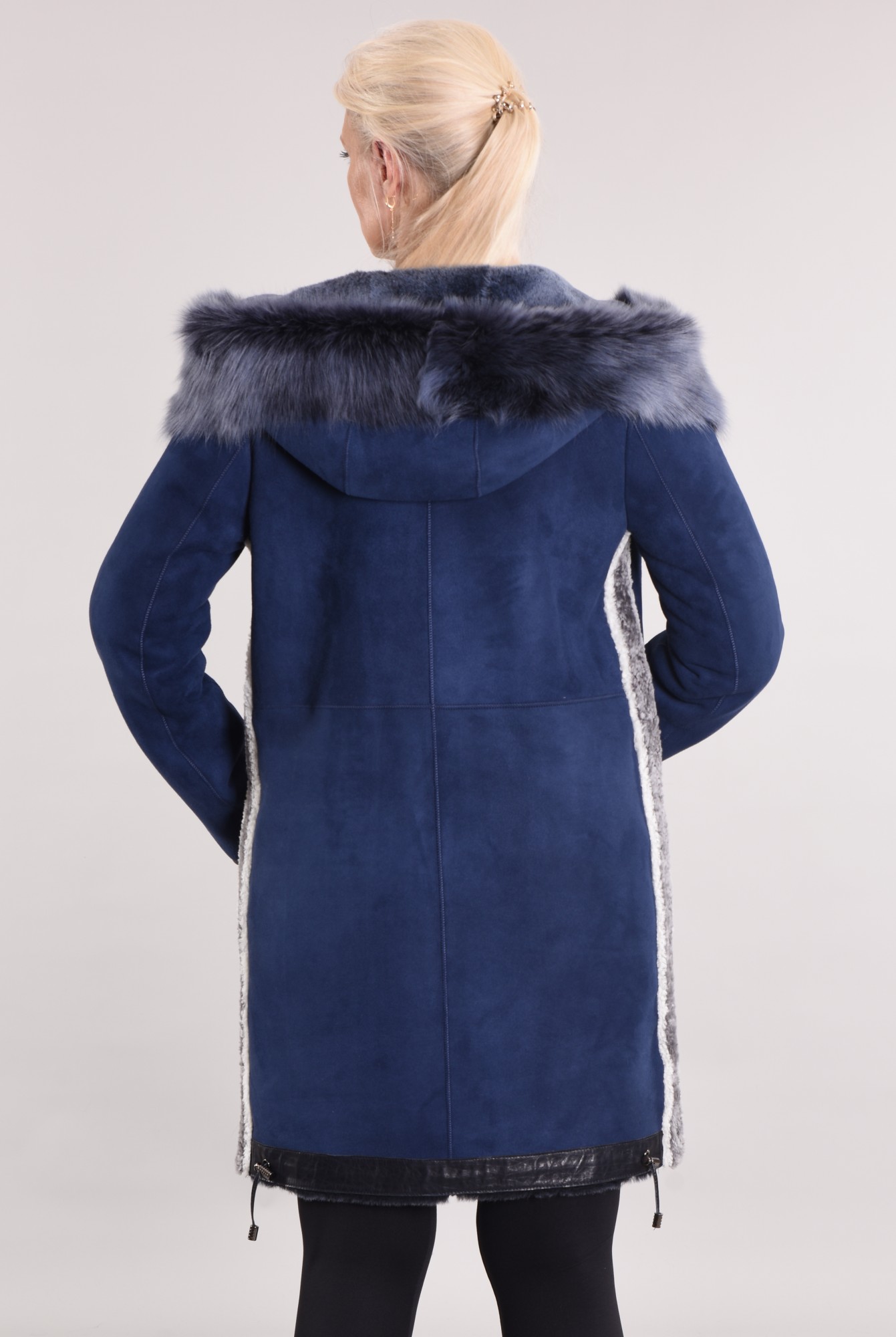 Дублёнка с капюшоном тоскана