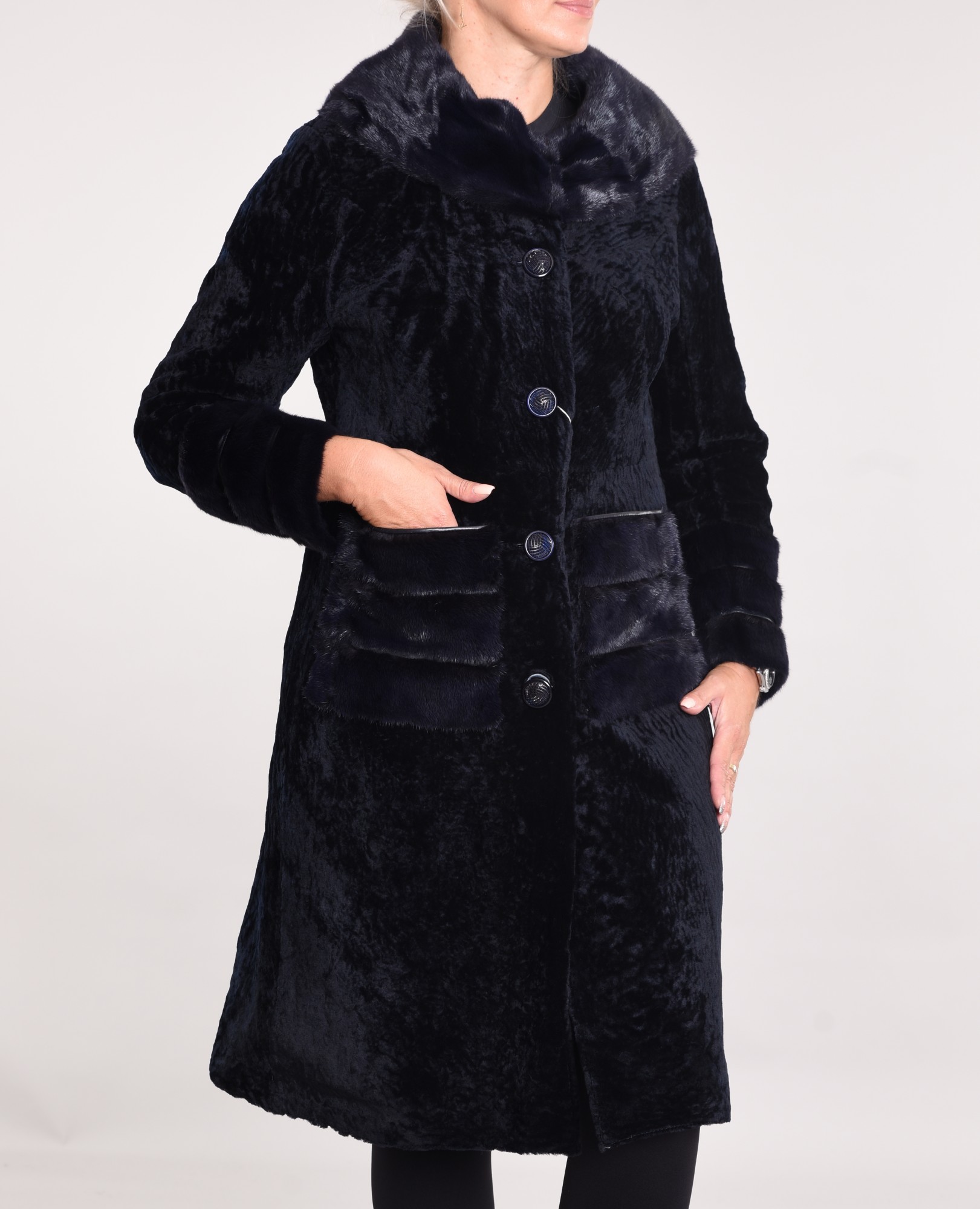 Astragan on the lining