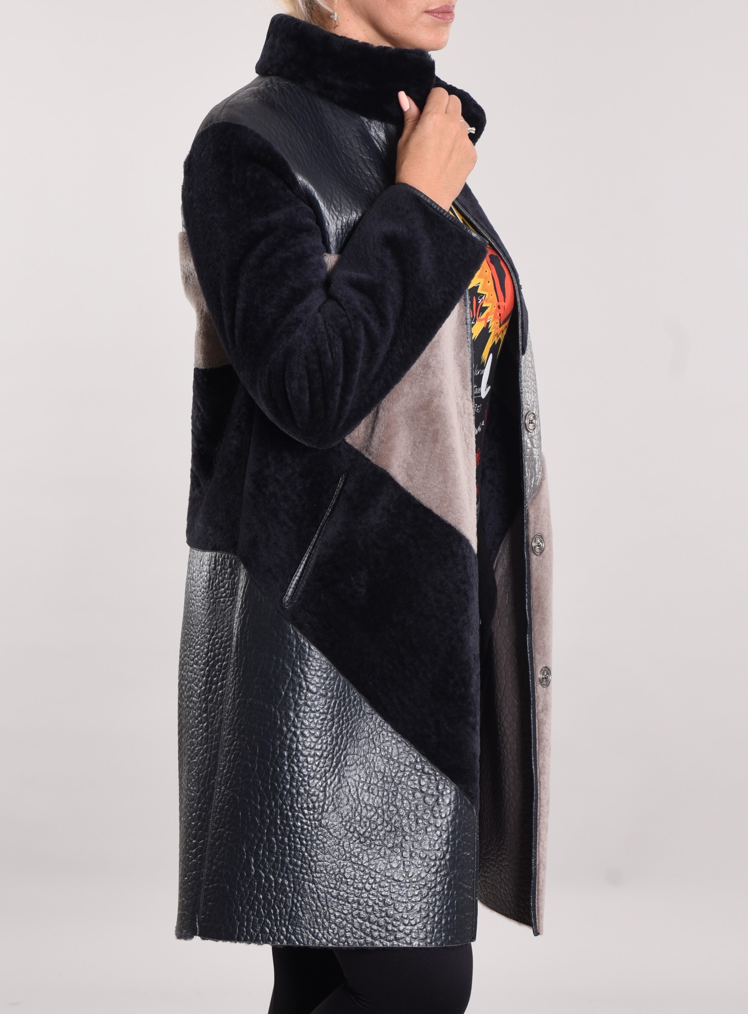 Астраган двусторонняя с покрытием