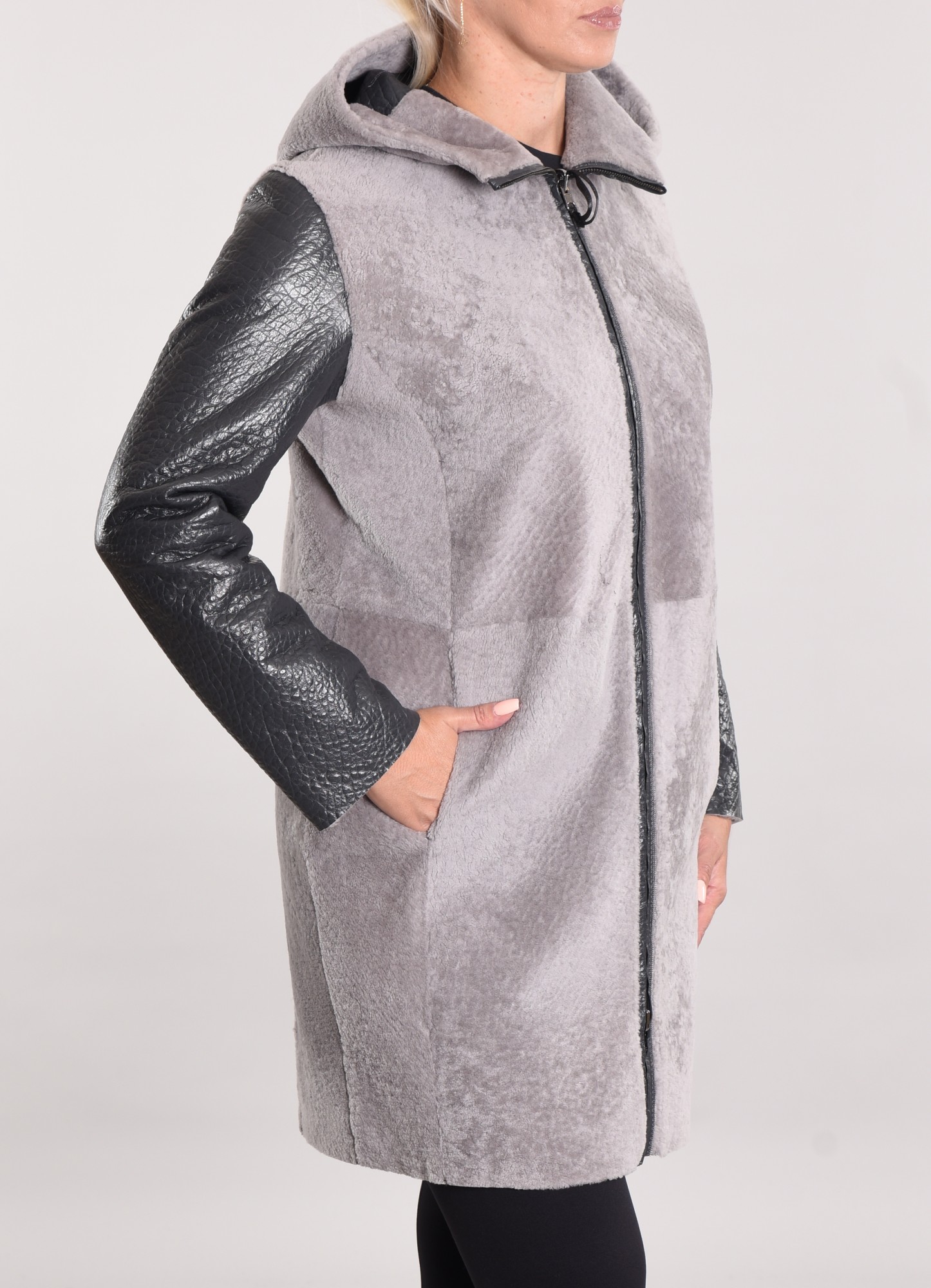 Двусторонняя модель астраган с покрытием