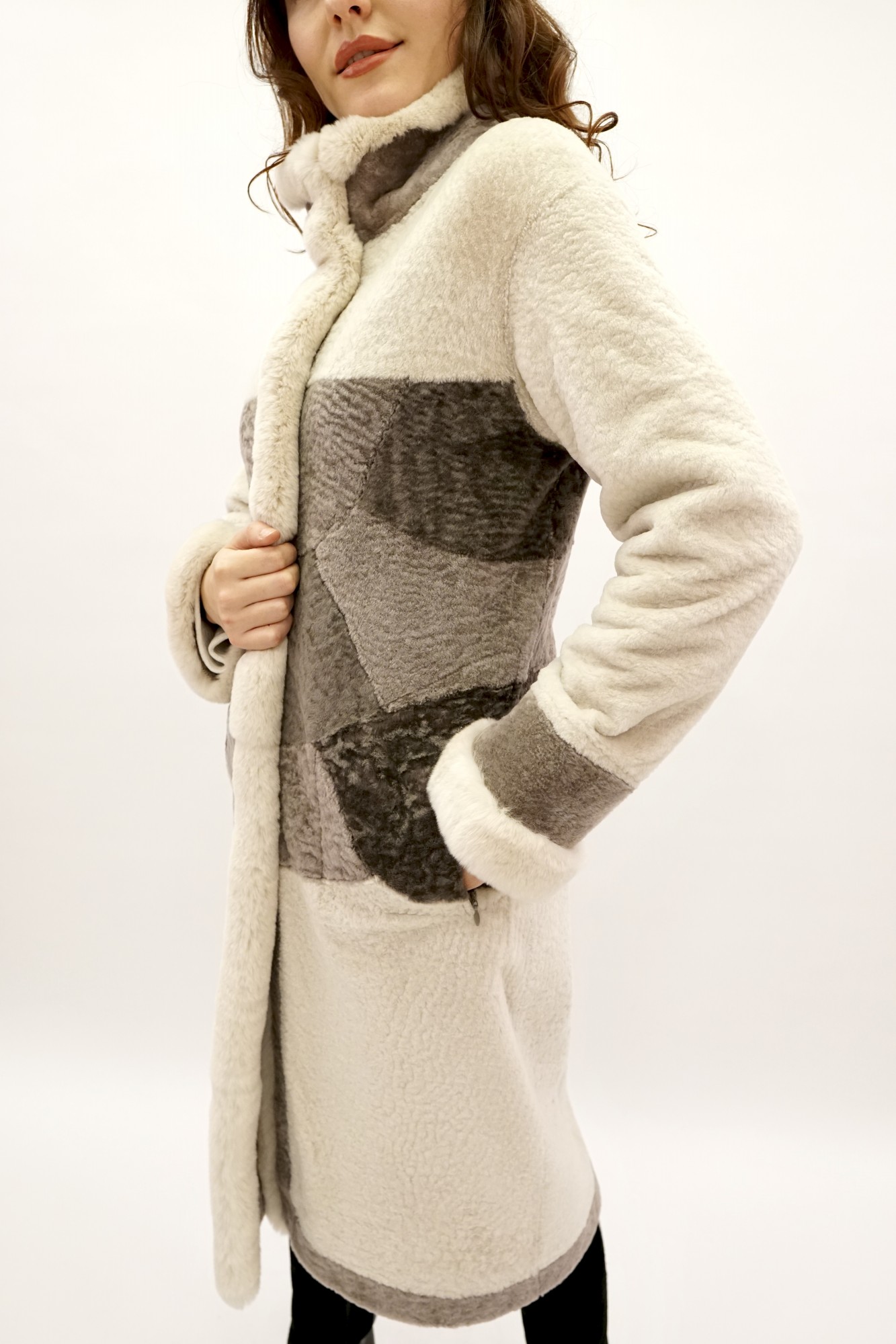 Astragan double-sided coated model with edge Rex