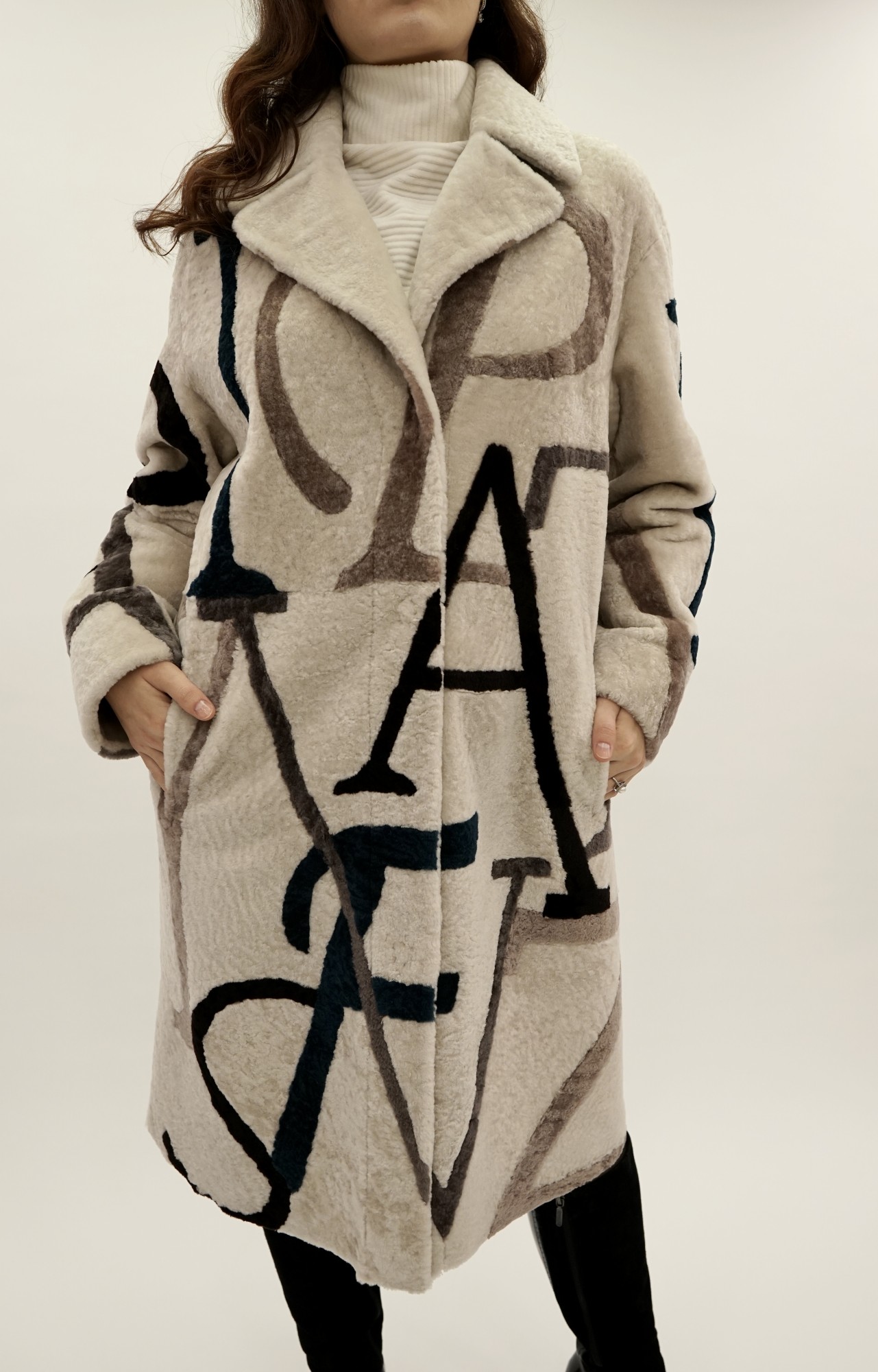 Астраган двусторонняя модель с покрытием