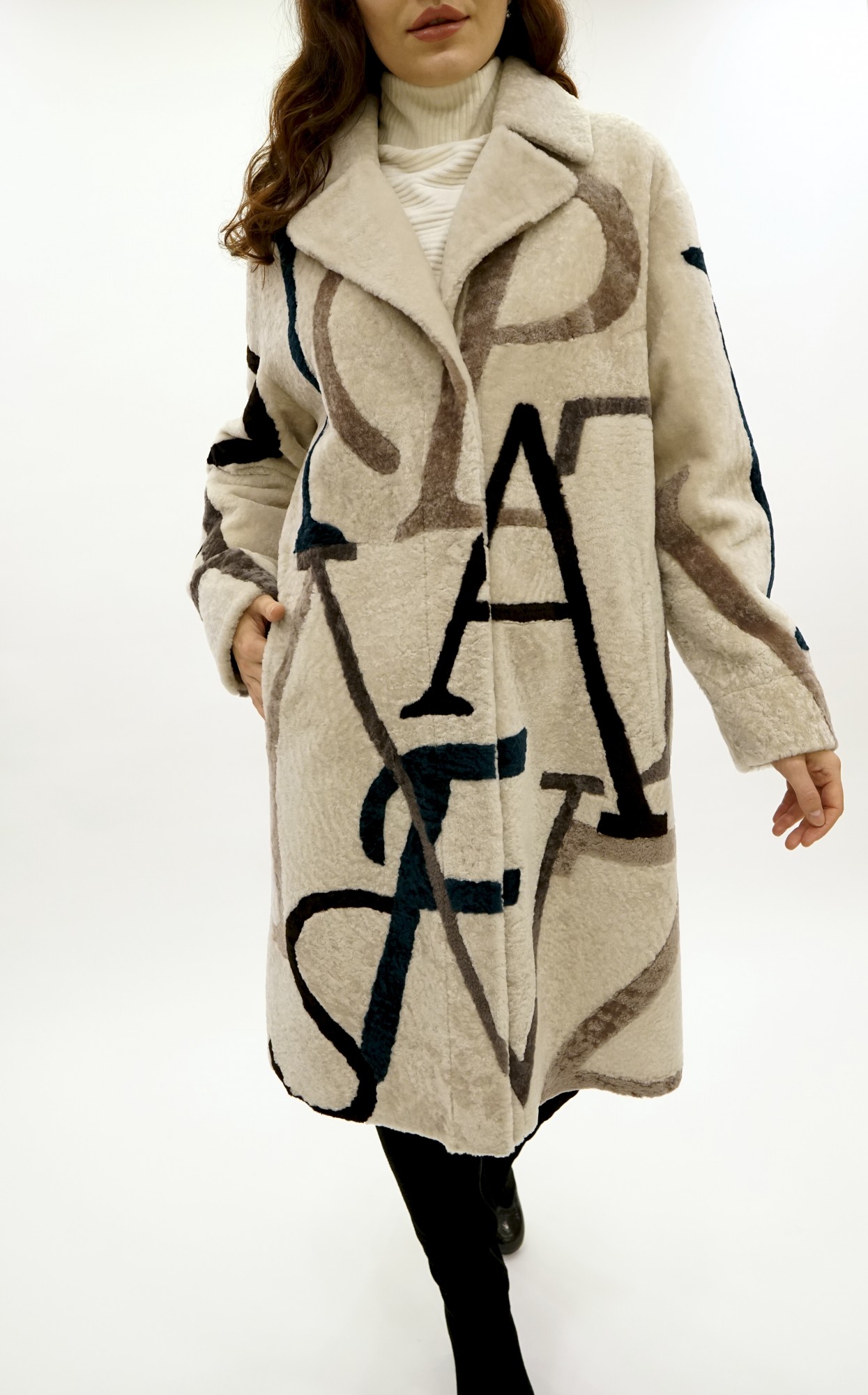 Астраган двусторонняя модель с покрытием