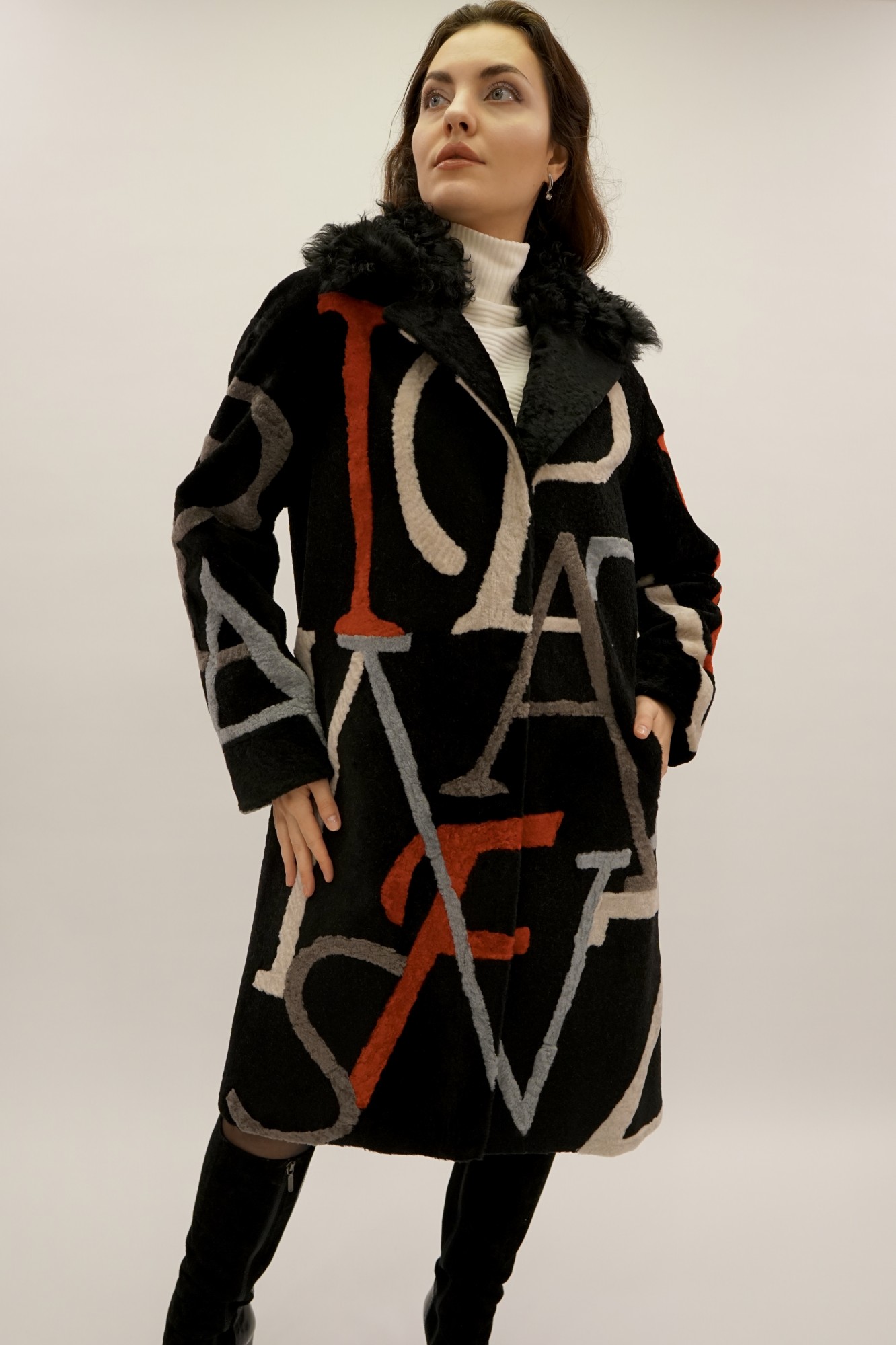 Астраган двусторонняя модель с покрытием