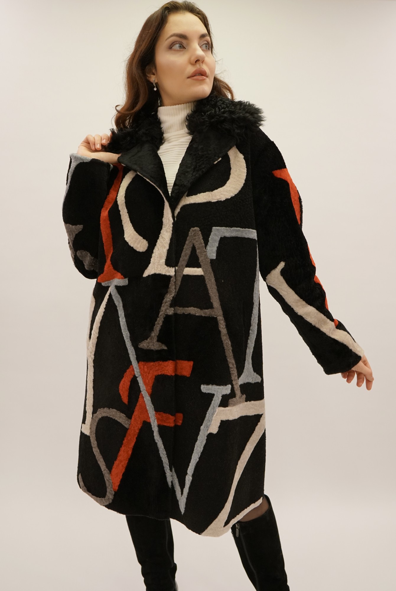 Астраган двусторонняя модель с покрытием