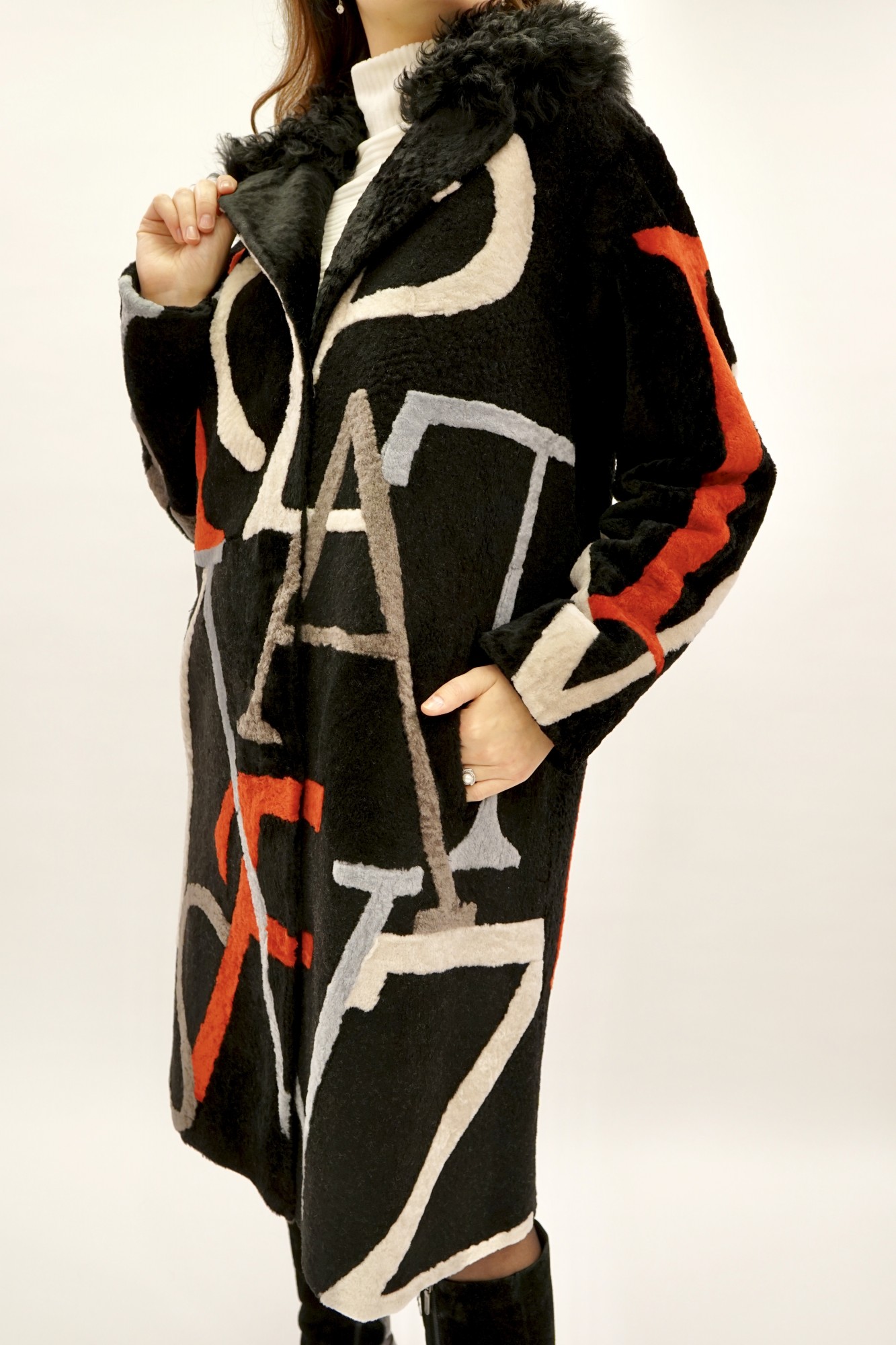 Астраган двусторонняя модель с покрытием