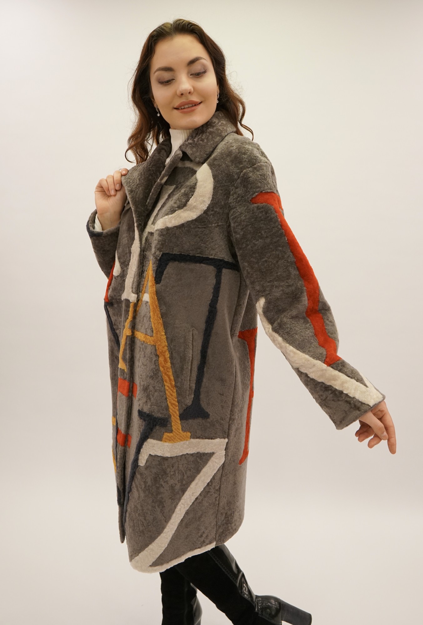 Астраган двусторонняя модель с покрытием