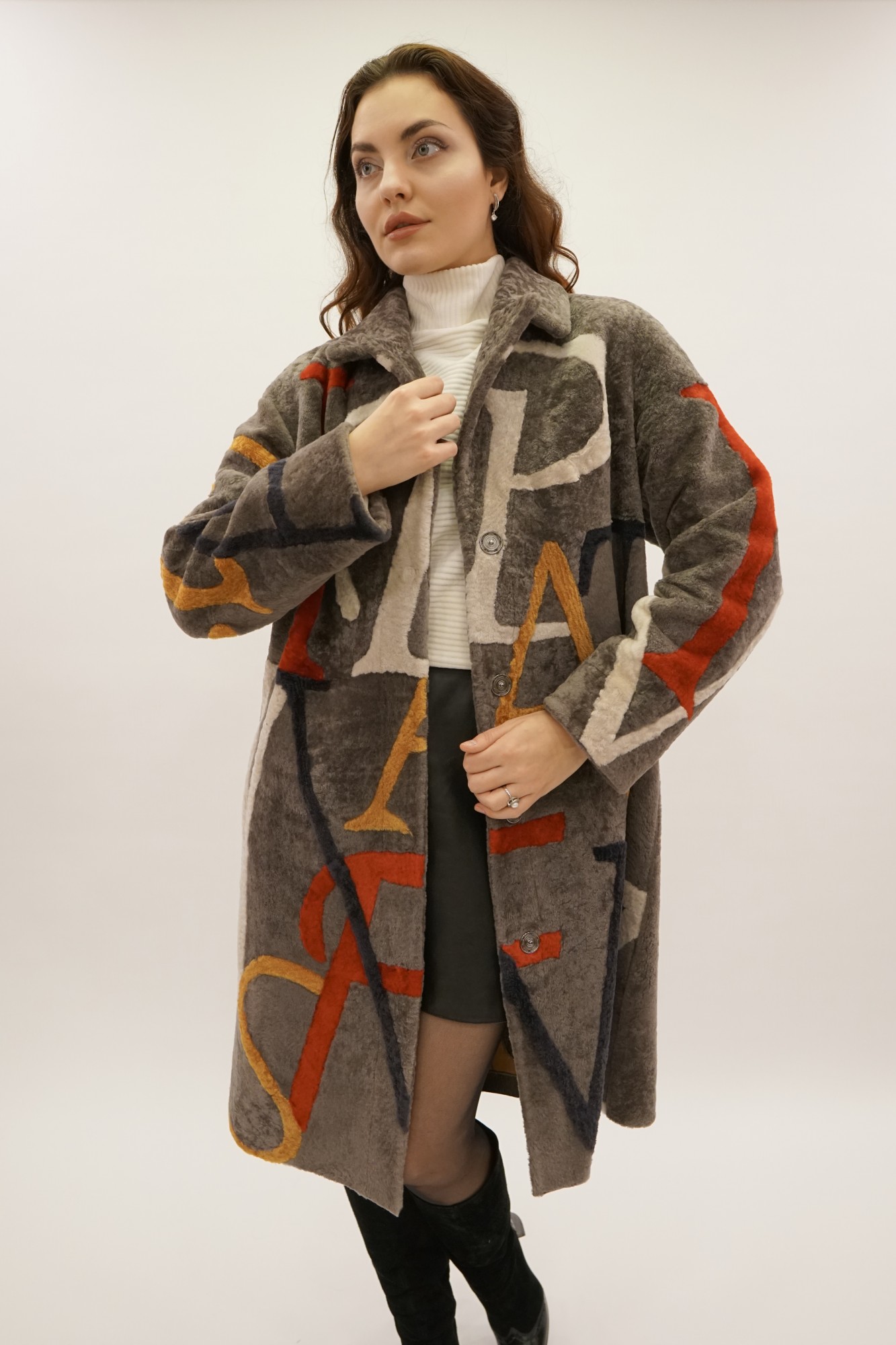 Астраган двусторонняя модель с покрытием