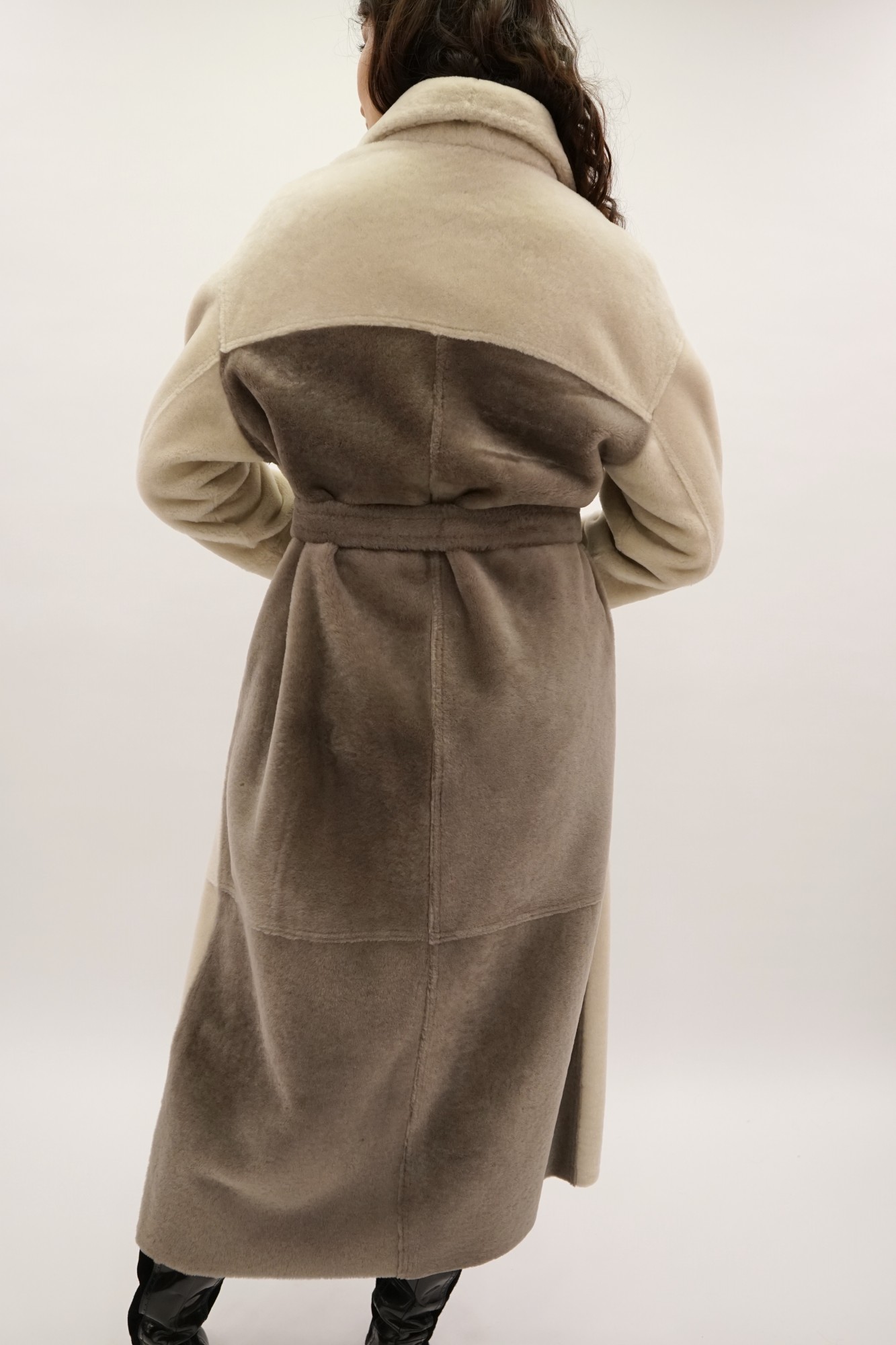 Испанский Меринос двусторонняя модель с покрытием. Oversize