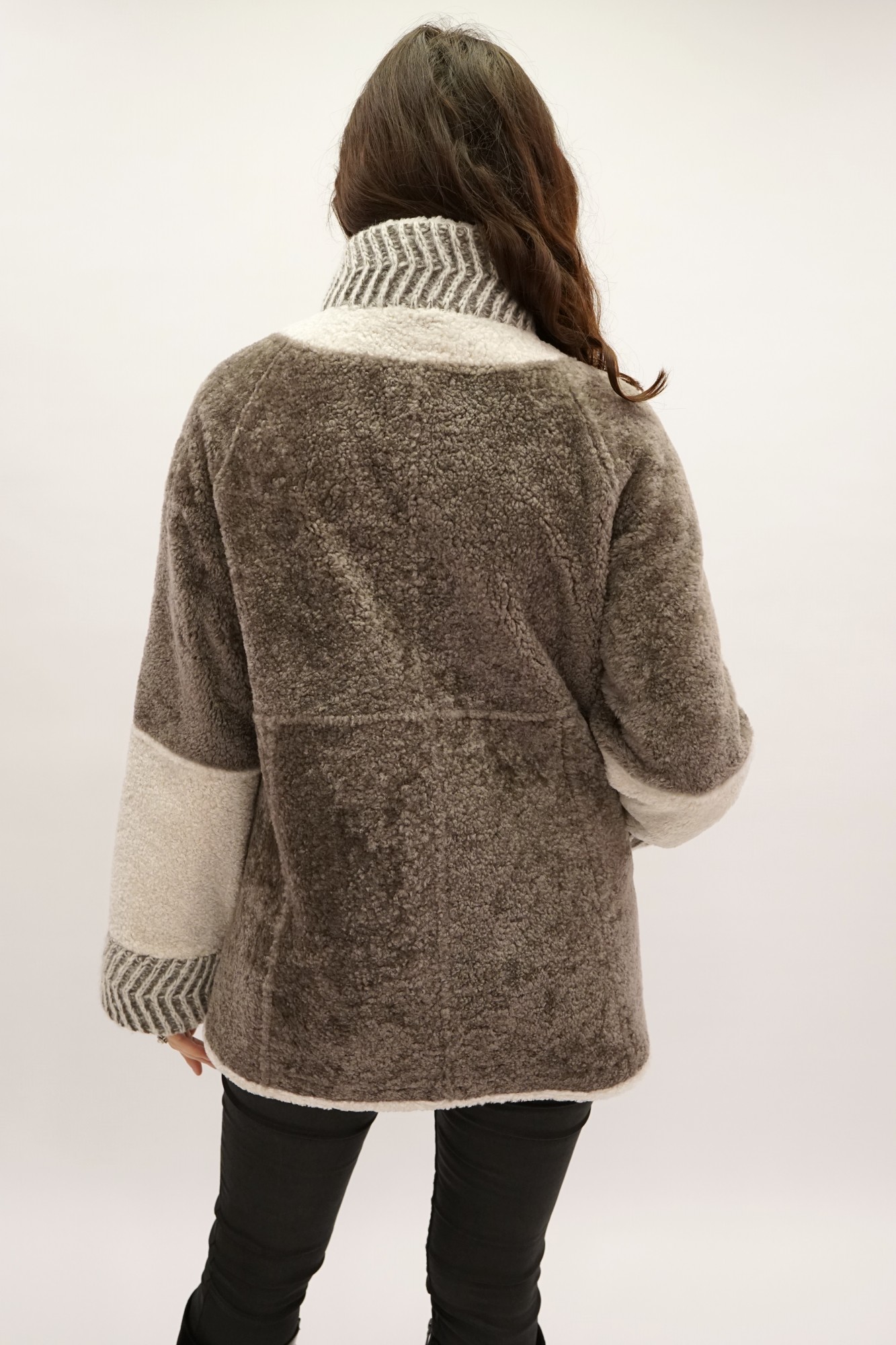 Sheepskin coat reversible tom curly coated