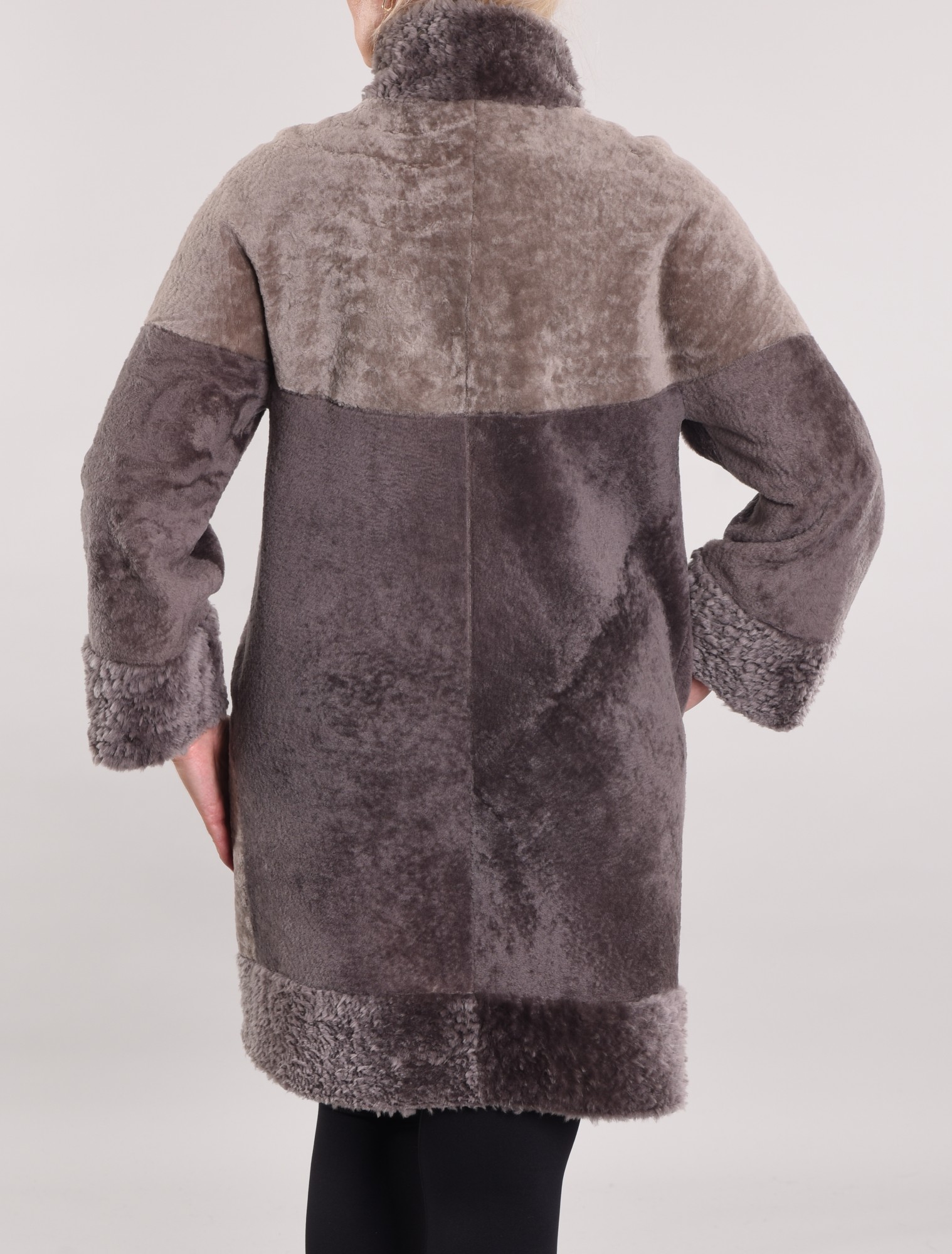 Двусторонний астраган с покрытием на выбор