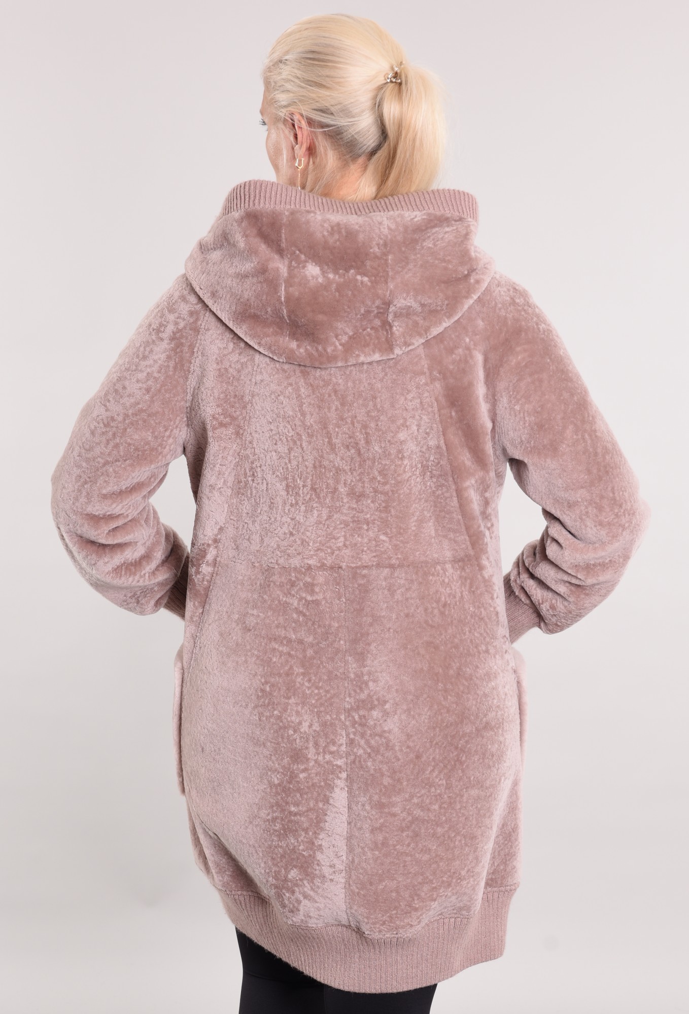 Astragan coated and hooded