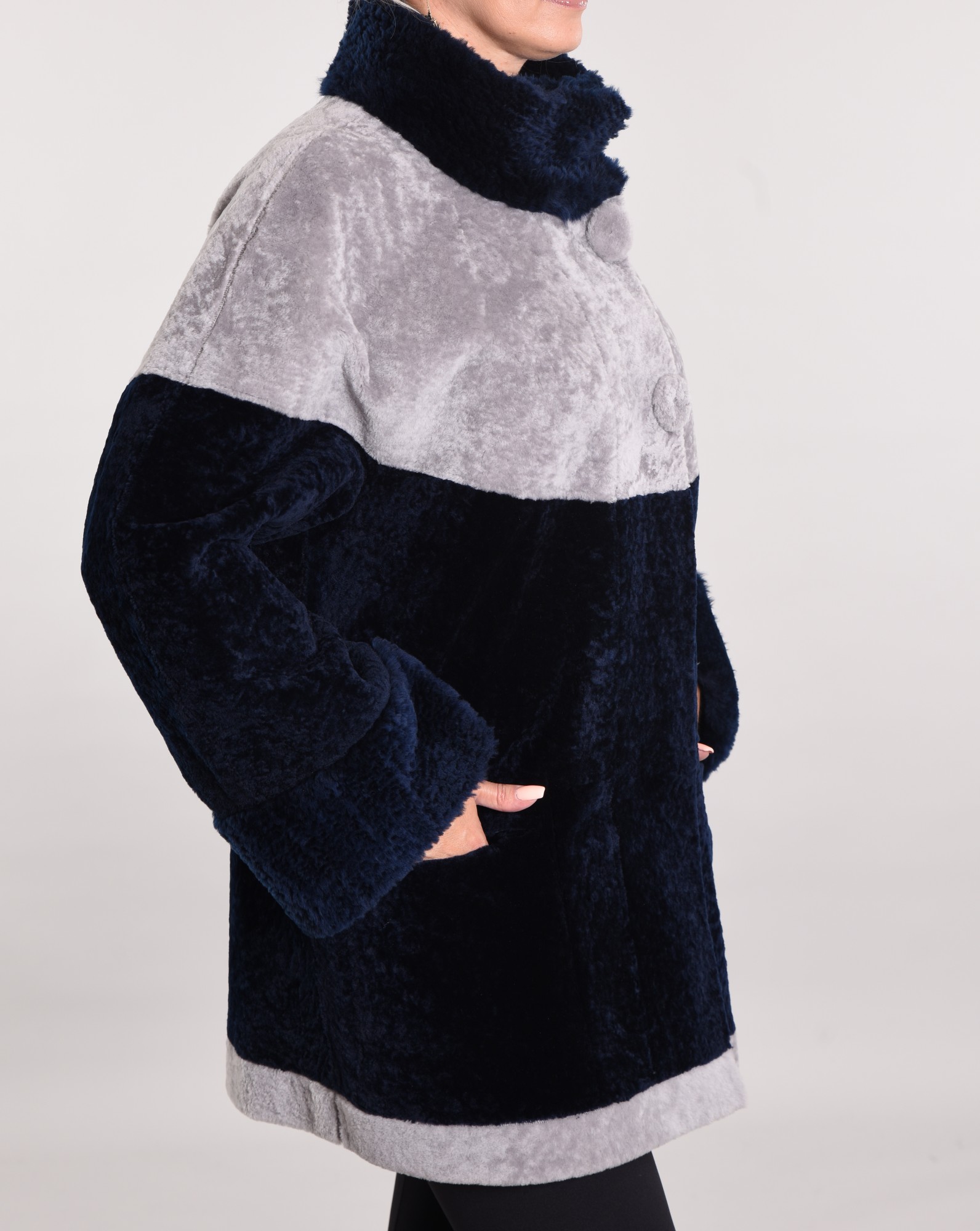 Астраган двусторонняя модель с покрытием на выбор