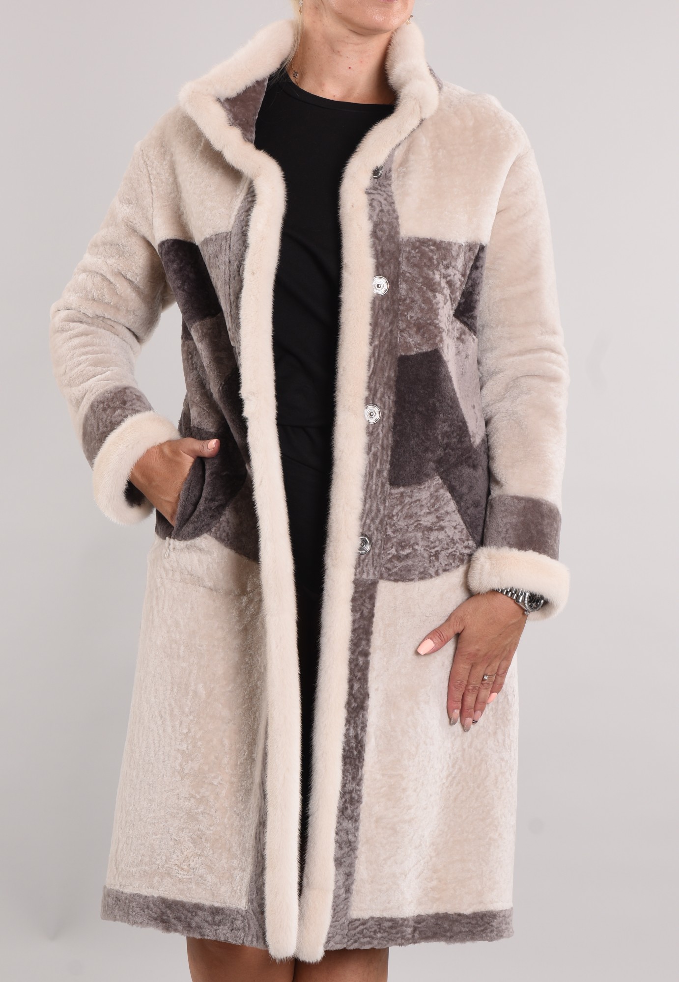 Astragan double-sided model, on the edge of the product Rex