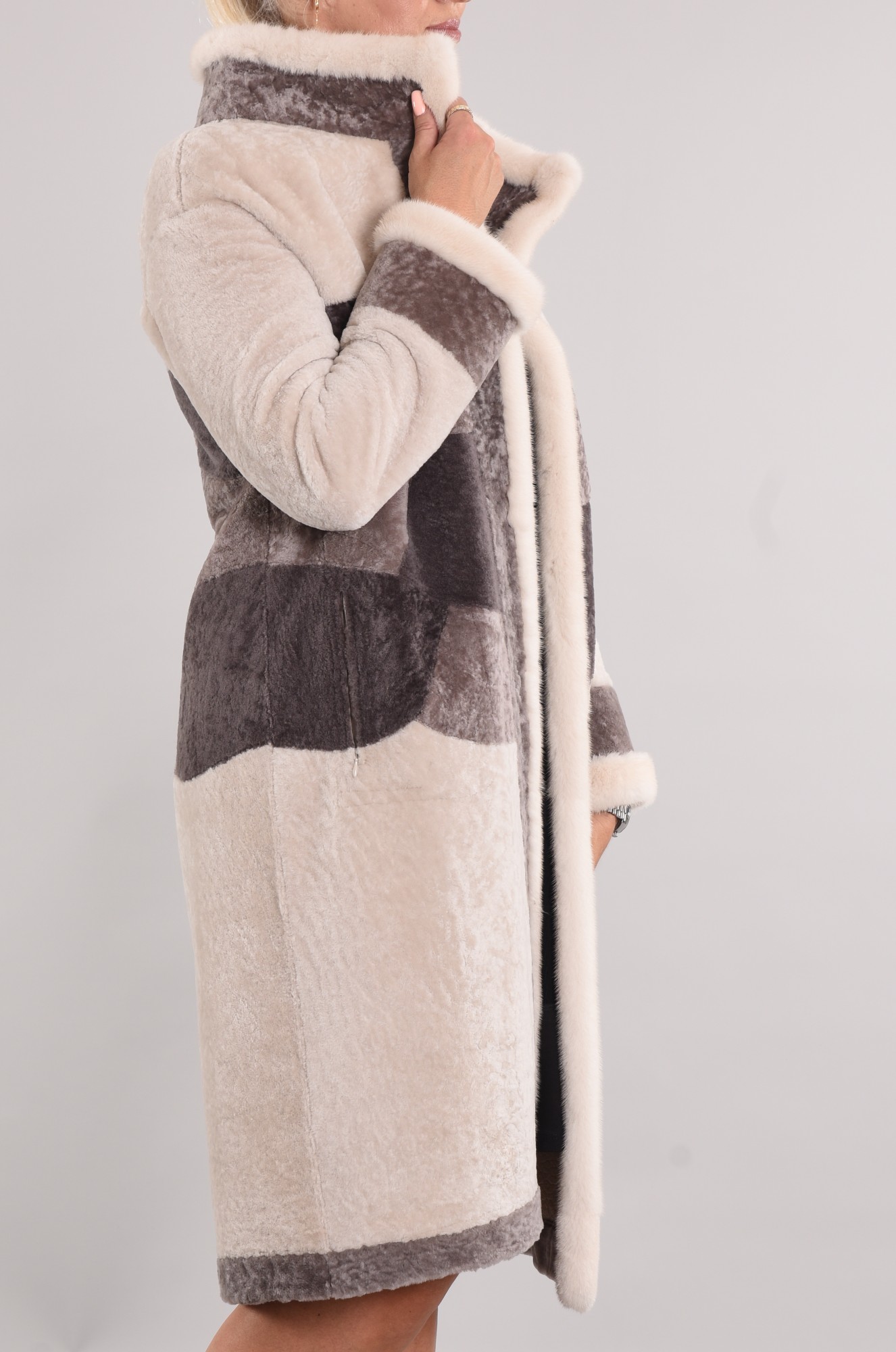 Astragan double-sided model, on the edge of the product Rex