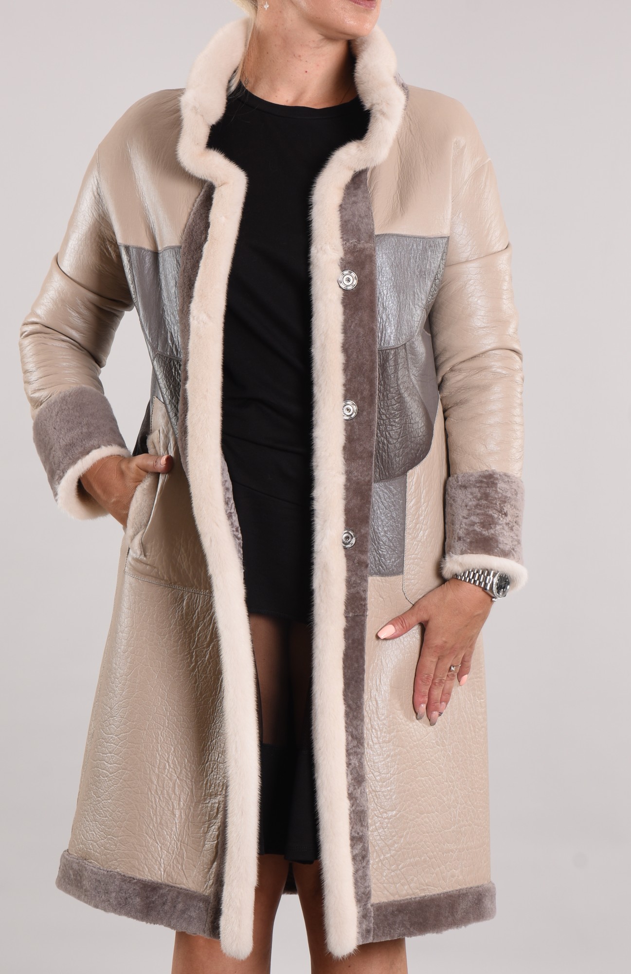 Astragan double-sided model, on the edge of the product Rex