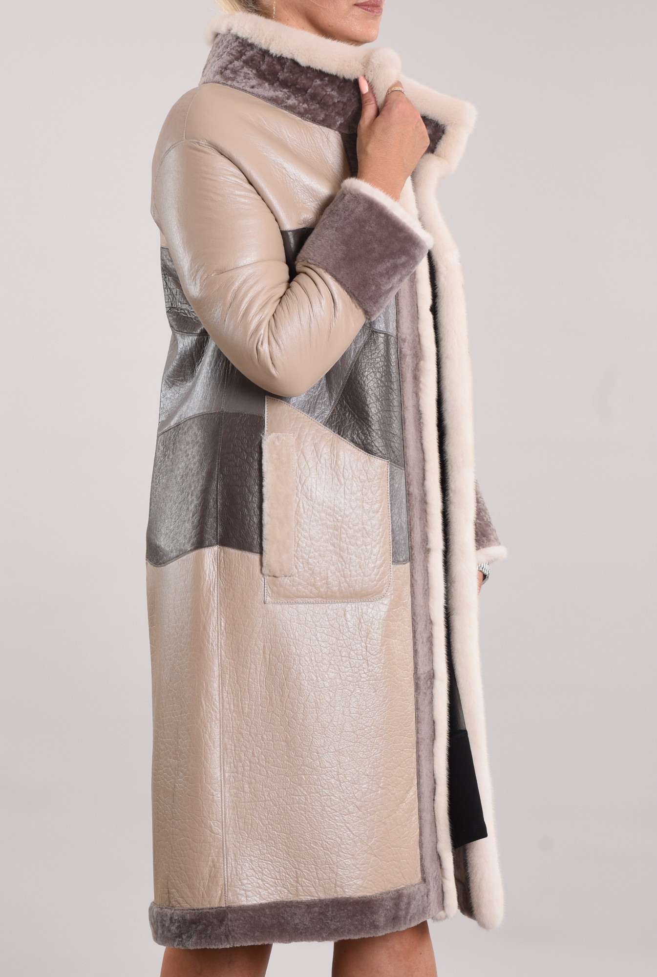 Astragan double-sided model, on the edge of the product Rex