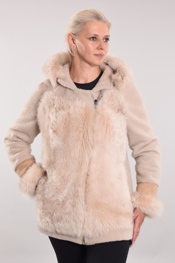 Curly and Toscana sheepskin coat