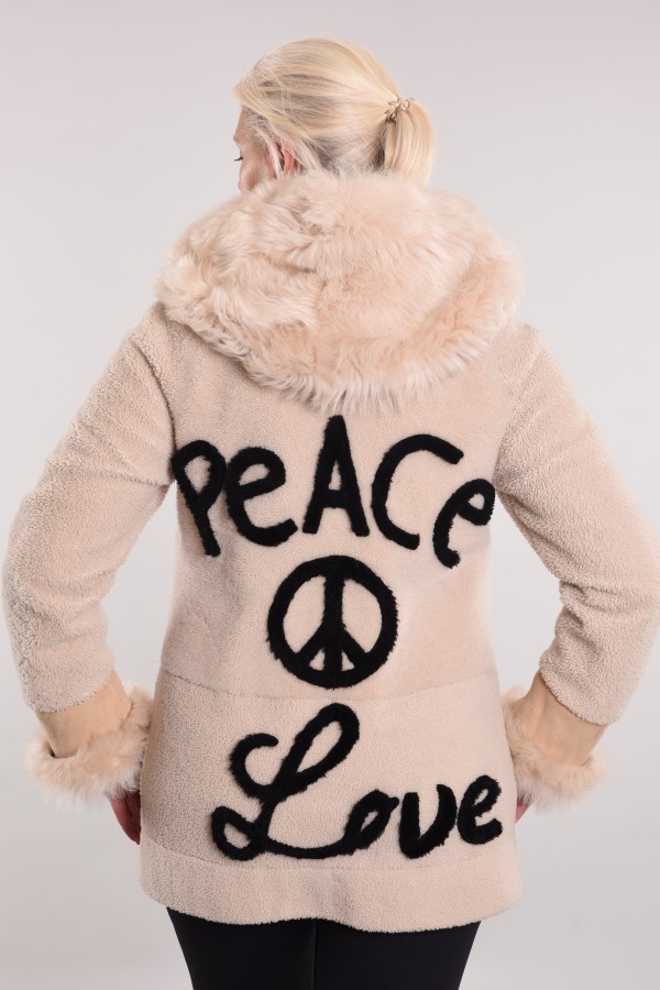 Curly and Toscana sheepskin coat