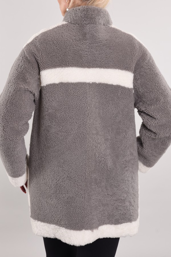 Sheepskin coat tom-curly bomber reversible Сoating