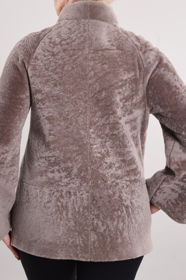 Astragan coated reversible oversize model